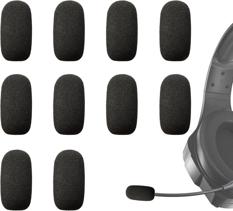 ANKOMN 10 Pack Foam Mic Covers for Wireless Laval.operations Microphones - 1.4" Ball-Type Windscreen for Clear Audio, Fits Podcasting, Vlogging, Interviews - Image 1